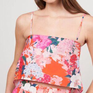 Cara Cara Lizzie Crop Top Japanese Floral Size M